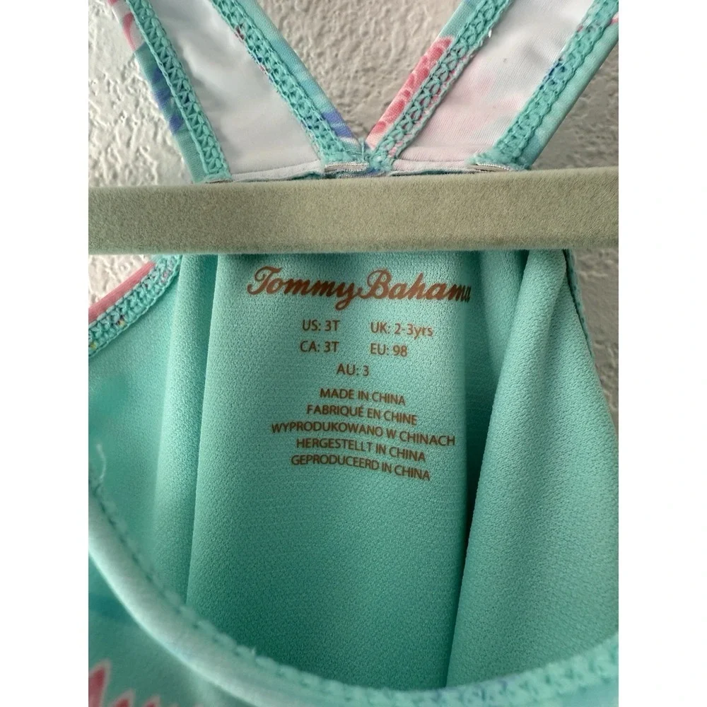 Tommy Bahama girls swimming suit flamingo floral Size 3